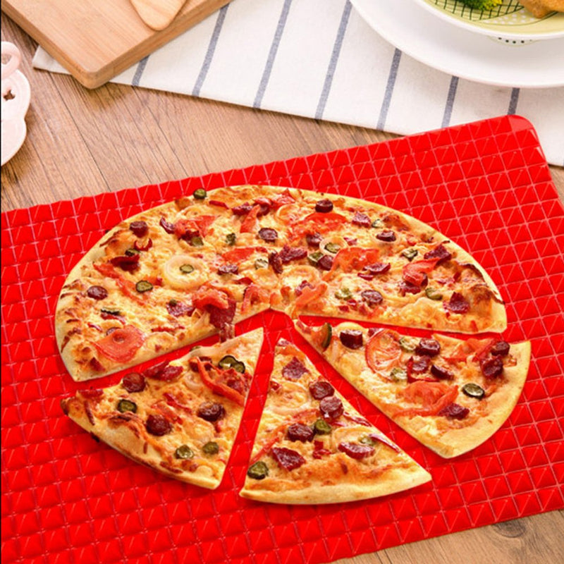  [AUSTRALIA] - Witkey 1 Pcs Healthy Non-stick Cooking Silicone Baking Mat Heat Resistant Cookie Sheet - Red