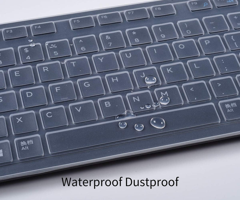  [AUSTRALIA] - Keyboard Protector Skin for Dell KM636 Wireless Keyboard & Dell KB216 Wired Keyboard & Dell Optiplex 5250 3050 3240 5460 7450 7050 & Dell Inspiron AIO 3475/3670/3477 All-in one Desktop Keyboard, Clear