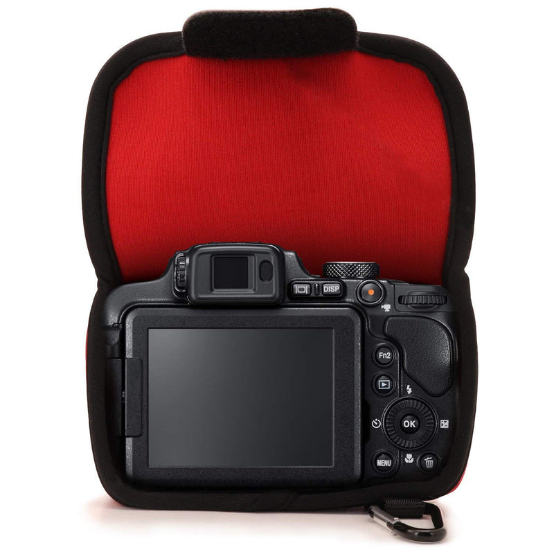  [AUSTRALIA] - MegaGear MG450 Panasonic Lumix DMC-FZ2500, DMC-FZ2000, DMC-FZ1000 Ultra Light Neoprene Camera Case - Red