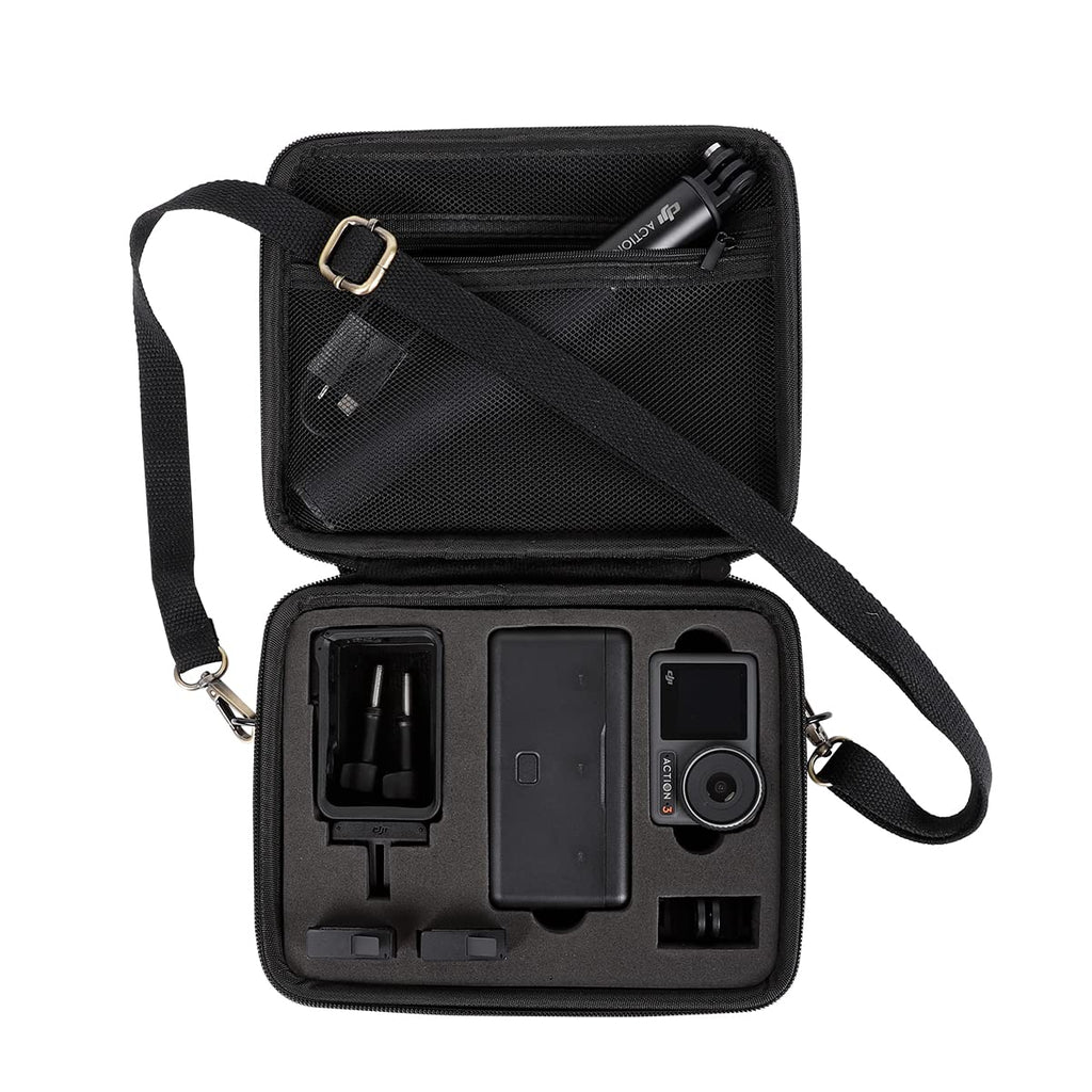  [AUSTRALIA] - PellKing Action 3 Case, Portable Hard Shell Carrying Case Shoulder Bag for DJI Osmo Action 3 Adventure Combo Accessories