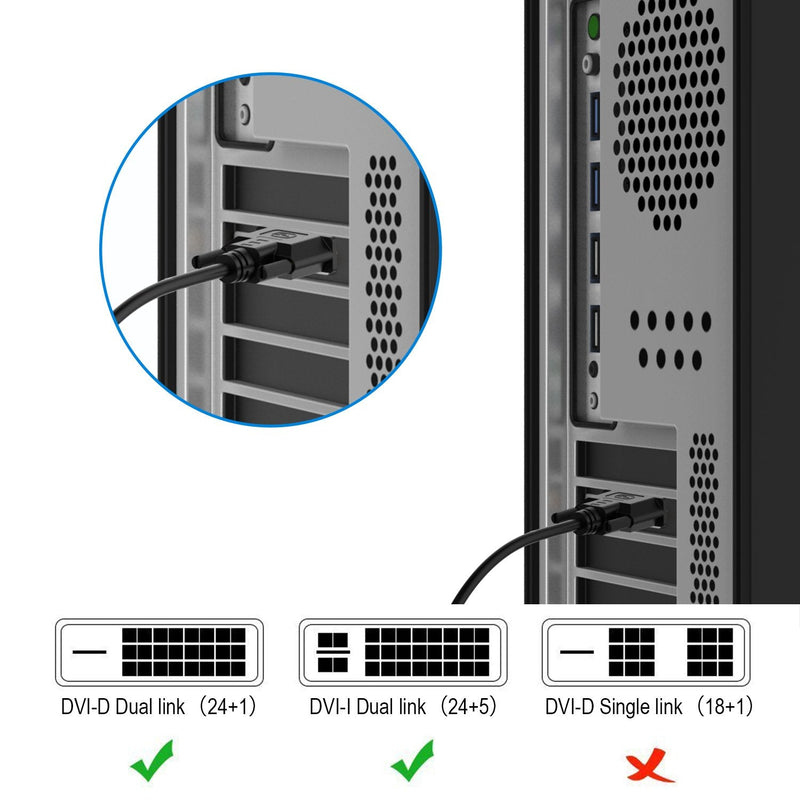  [AUSTRALIA] - Rankie DVI to DVI Cable (10 Feet) 10 Feet