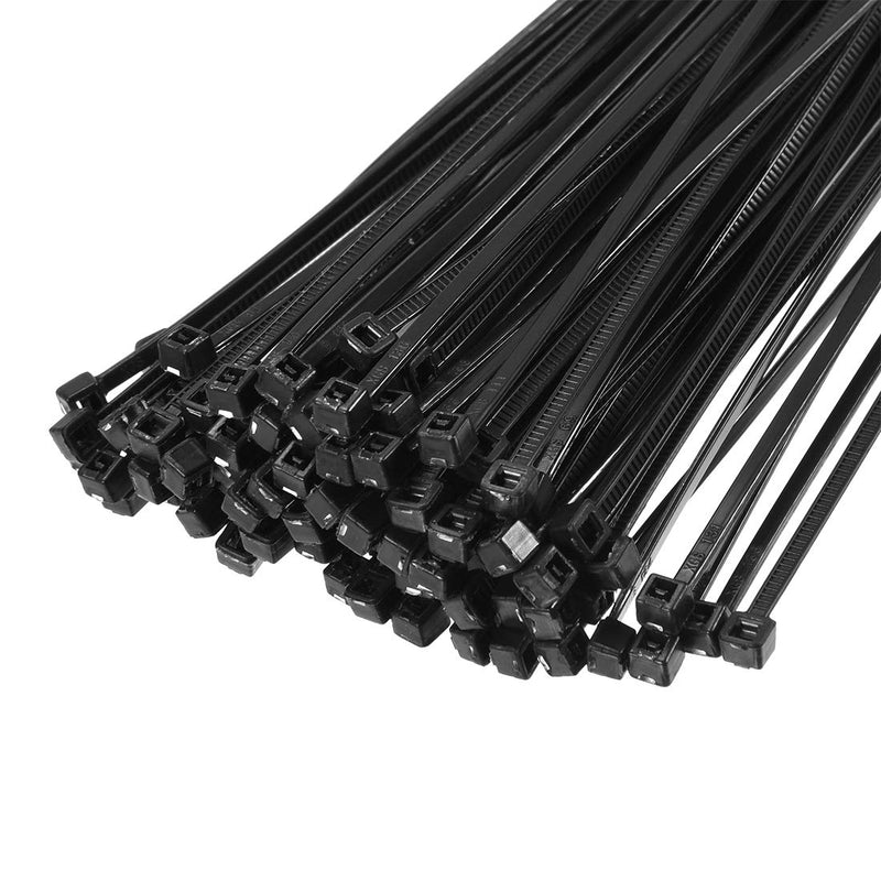  [AUSTRALIA] - uxcell Nylon Cable Ties 8 Inch Self-Locking Zip Ties 0.08 Inch Width Black 250pcs