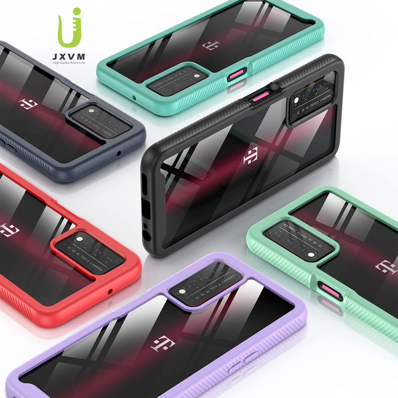  [AUSTRALIA] - JXVM for T-Mobile Revvl V Plus 5G Case with Built in Screen Protector, Full Body Rugged Case for T-Mobile Revvl V+ 5G, Protective Phone Cover 6.82 inch 2021 (Black) Black