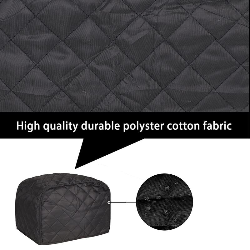  [AUSTRALIA] - Toaster Cover, Quilted Toaster Cover 2 Slice,Kitchen Small Appliance Covers, Toaster Cover Fits for Most Standard 2 slice Toasters, Universal Size Microwave Oven Dustproof Cover Women Gift