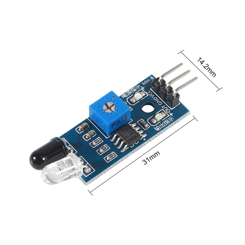  [AUSTRALIA] - ALMOCN 15PCS IR Infrared Obstacle Avoidance Sensor Module 3-Wire for Arduino Raspberry Pi Smart Car Robot