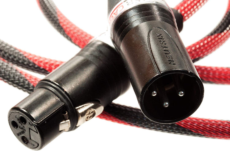  [AUSTRALIA] - Better Cables Silver Serpent Anniversary Edition Red/Black Balanced XLR Audiophile Audio Cables (Single Cable) - High-End, High-Performance, Silver/Copper Hybrid, Low-Capacitance - 1.5 Feet