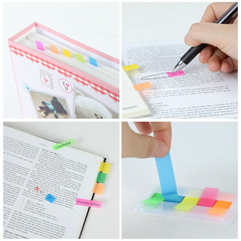  [AUSTRALIA] - 1640 Pieces Sticky Notes Pop up Index Label Text Highlighter Strips, Transparent Tabs Flags Stickers for Page Marker, PietyPet C