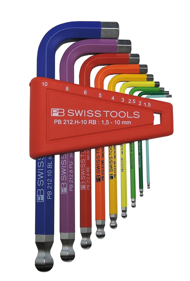  [AUSTRALIA] - PB Swiss Tools PB 212H-10 RB Ballend hex set rainbow 1