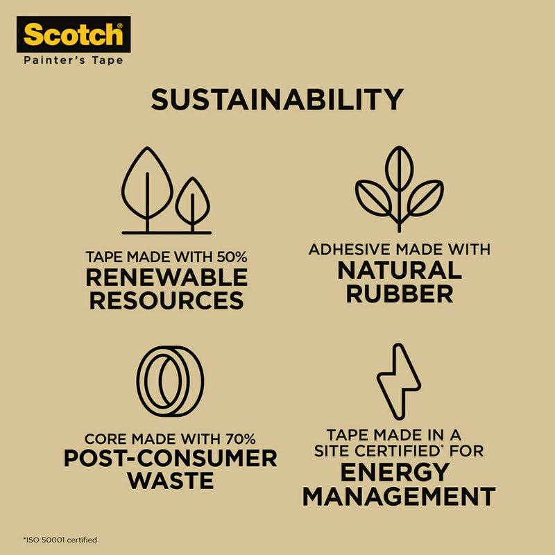  [AUSTRALIA] - Scotch Contractor Grade Masking Tape, 0.94 inches by 60.1 yards (360 yards total), 2020, 6 Rolls 0.94" Width