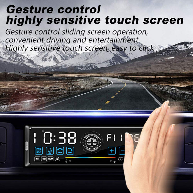 Polarlander Bluetooth Car Stereo, FM Radio Receiver,Voice Control,Gesture Control, Hands-Free Calling, MP3, Dual USB, AUX Input,Car Radio Audio Multimedia USB Fast Charging with Remote Control 1 din AV119 - LeoForward Australia