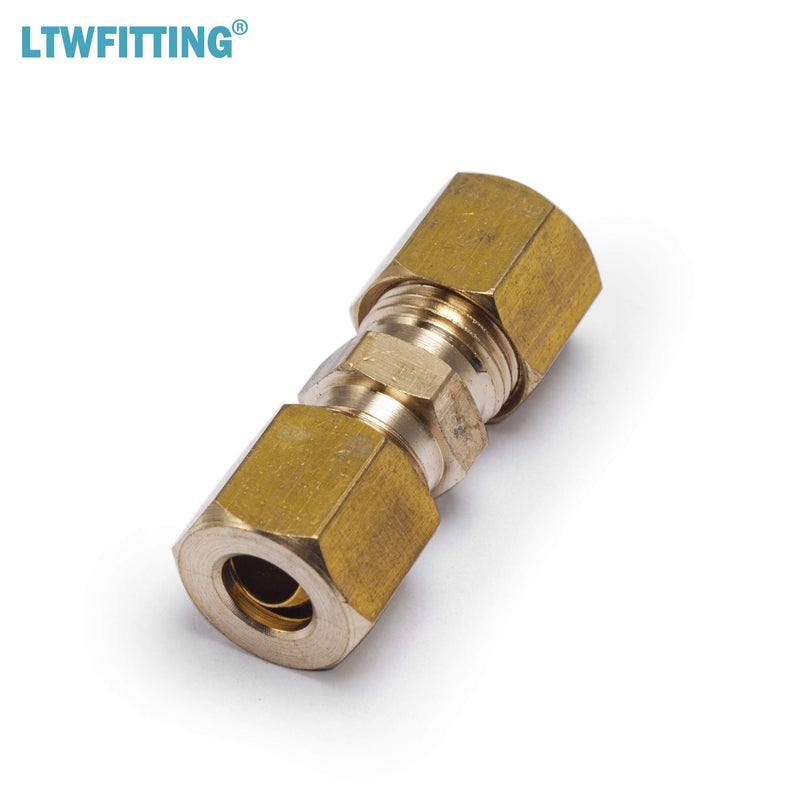  [AUSTRALIA] - LTWFITTING 1/4-Inch OD Compression Union,Brass Compression Fitting(Pack of 10)