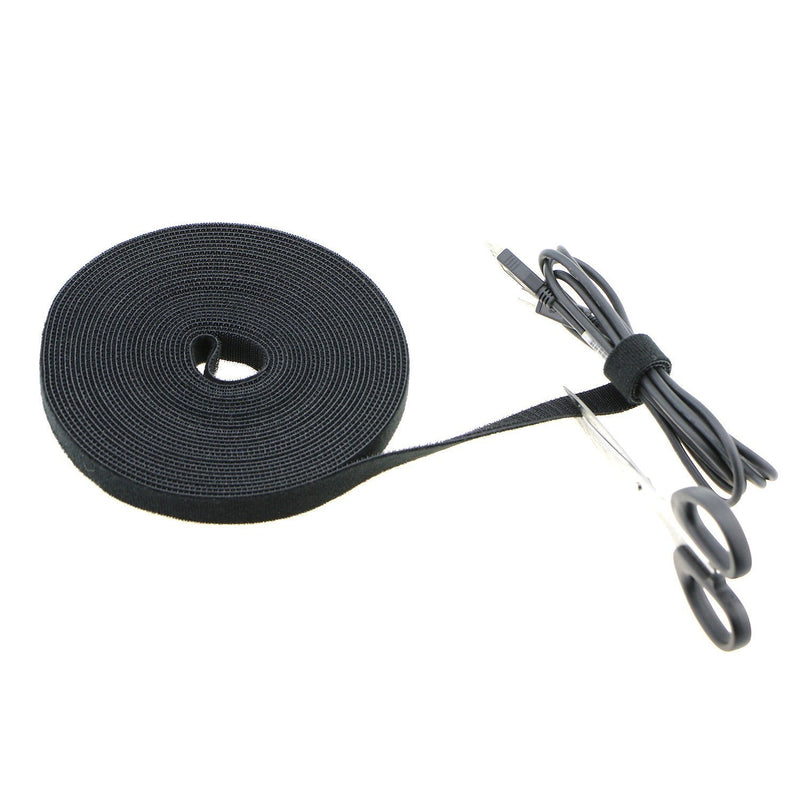  [AUSTRALIA] - Pasow fastening tape Cable Tie Double Side Nylon Power Wire Management 3/4Inch 1 Roll Hook (25 Yards, Style 1) 25 Yards