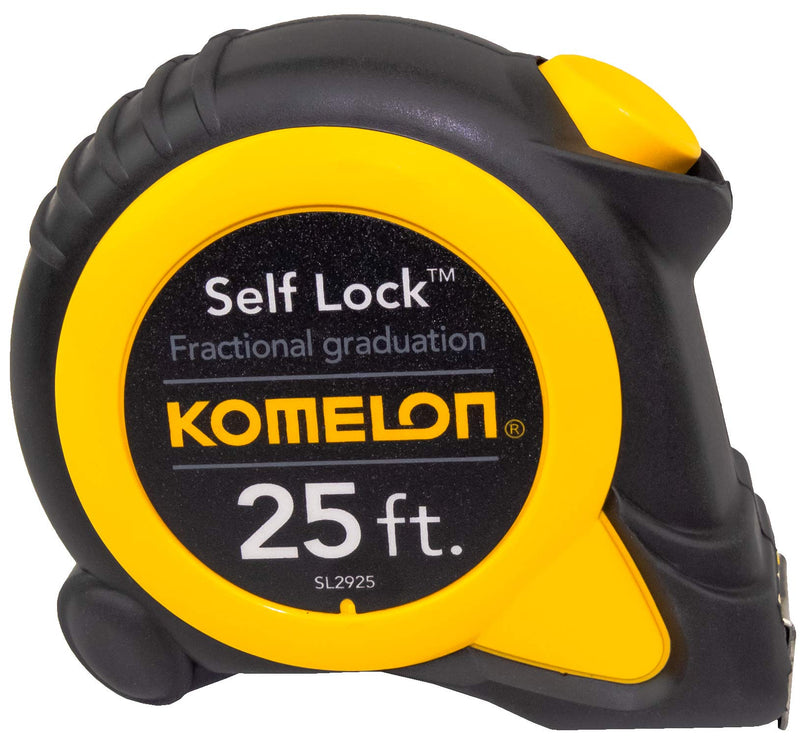 [AUSTRALIA] - Komelon SL2925 Self Lock Speed Mark 25-Foot Power Tape 25ft- Blade