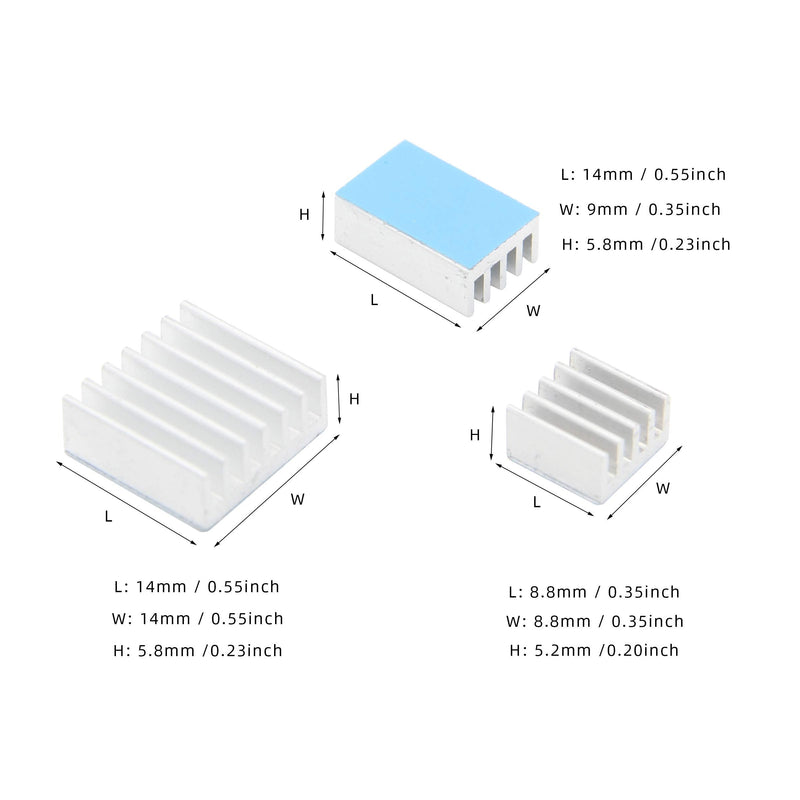  [AUSTRALIA] - Raspberry Pi 4 Case, Pi 4B Metal Case, Raspberry Pi 4 Model B Protective Metal Case with Cooling Fan and 3PCS Aluminum Heatsinks Compatible with Raspberry Pi 4B Computer Only (P100)