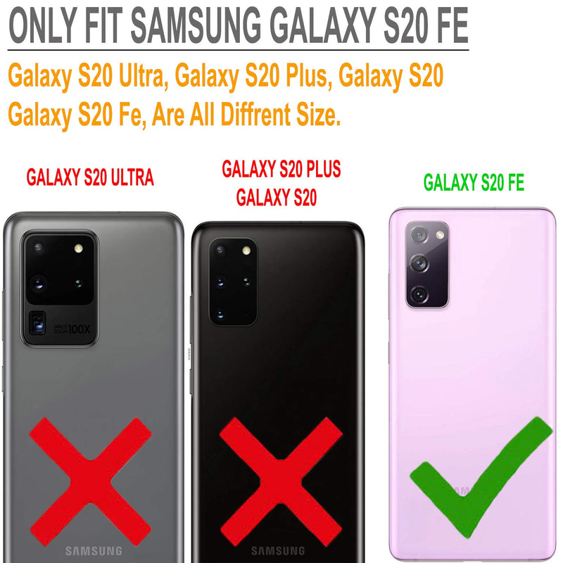  [AUSTRALIA] - Samsung S20 FE 5G Case, Circlemalls- Samsung Galaxy S20 FE 5G Case, [Not Fit S20/S21 FE], With [Tempered Glass Screen Protector Included], Armor Heavy Duty Kickstand Cover with Belt Clip - Black