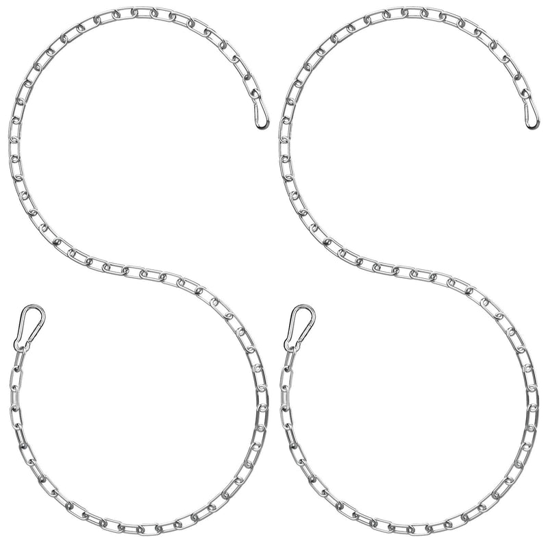  [AUSTRALIA] - Ripeng Hanging Chair Chain Kit Stainless Steel Hanging Chair Chains with Spring Snap Hooks for Hammock Sandbags Capacity Indoor Outdoor, 220 lb (2 Pieces)