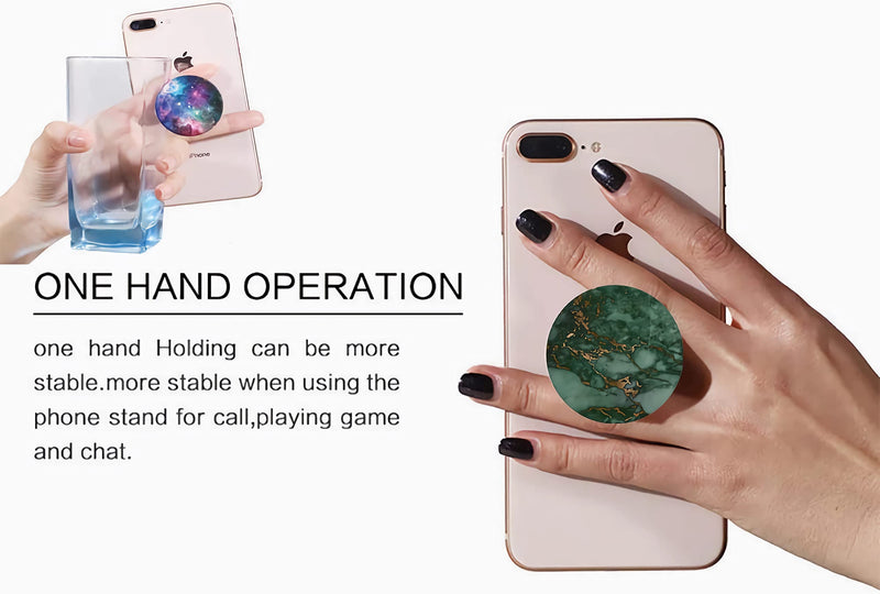  [AUSTRALIA] - Multi-Functional Grip Mobile Phone Stands and Finger Holder (3 Pack) - Enamel Donut Pink Red Doughnut Lovers
