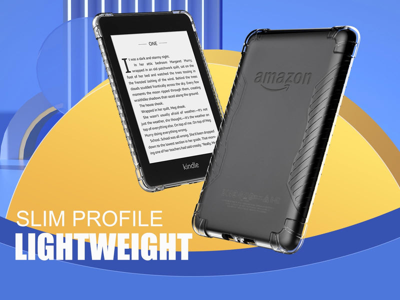  [AUSTRALIA] - MoKo Protective Case Compatible with 6" Kindle Paperwhite(10th Generation, 2018 Releases), Lightweight Soft Flexible Transparent TPU Back Cover Shell, Clear