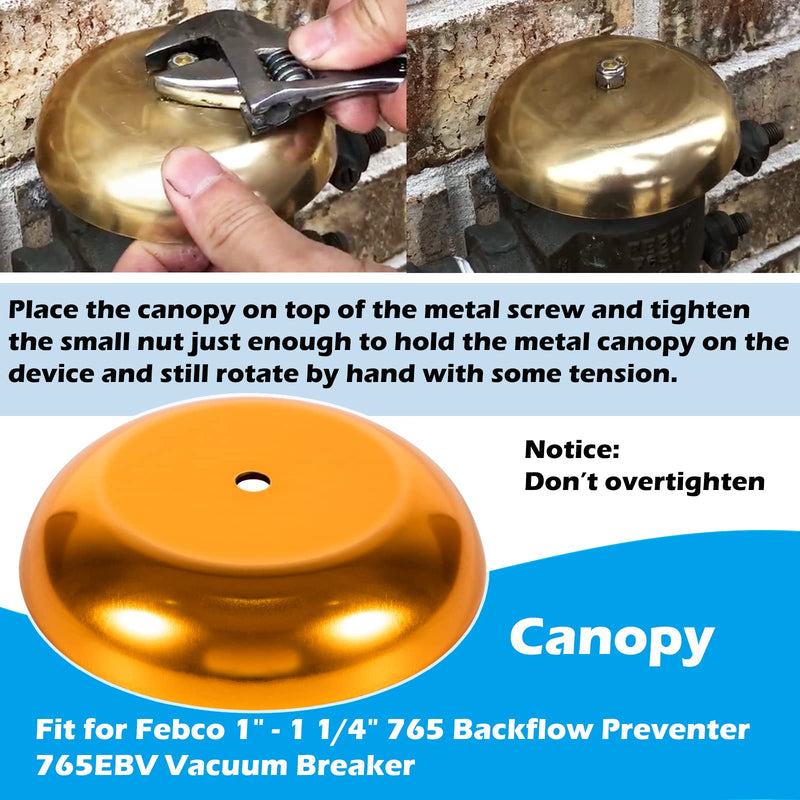  [AUSTRALIA] - 905-212 Bonnet and Poppet Repair kit & 905-052 Check Valve Assembly Repair Kit & Canopy for Febco 765EBV 1" & 1-1/4" 765 Backflow Preventer and Vacuum Breaker