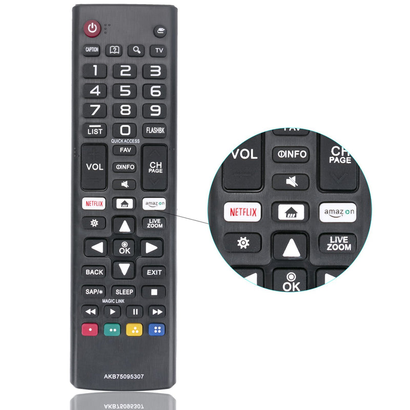 New AKB75095307 IR Remote Control fit for LG TV Replacement Remote 43UJ6560 49UJ6500 55UJ6540 55UJ6300 60UJ6050 70UJ6570 55SJ8000 OLED55B7A - LeoForward Australia