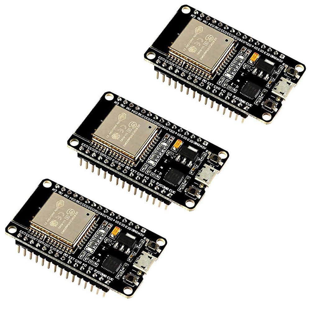  [AUSTRALIA] - D-FLIFE 3pcs ESP32 ESP-32S Development Board 2.4GHz Dual-Mode WiFi Bluetooth Dual Cores Microcontroller Processor Integrated with ESP32s Antenna RF AMP Filter AP STA for Arduino IDE (Welding)