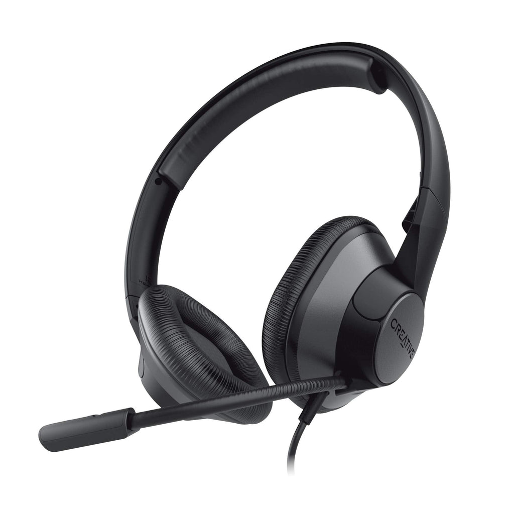  [AUSTRALIA] - Creative HS-720 V2 USB Digital Audio On-Ear Headset with Noise-Cancelling Condenser Boom Mic, Inline Mic Mute/Calls/Volume Control and Mic-Monitoring Feature, Simple Plug-and-Play for Video Calls