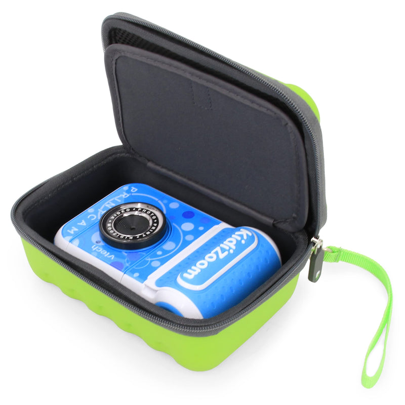  [AUSTRALIA] - CASEMATIX Toy Camera Travel Case Compatible with KidiZoom PrintCam, Paper Refills and Charger with Wrist Strap, Protective Exterior and Non Scratch Interior, Case Only