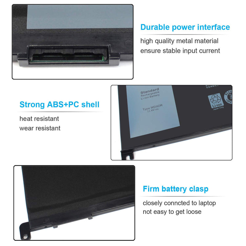  [AUSTRALIA] - 42Wh WDXOR 11.4V Battery for Dell Inspiron 13 7375 7368 7378 5368 5378 5379 P69G 15 7579 7560 7570 7569 7573 5570 5567 5565 5568 5578 5579 5575 17 5765 5767 5770 5775 P58F P66F P75F 3CRH3 FC92N CYMGM