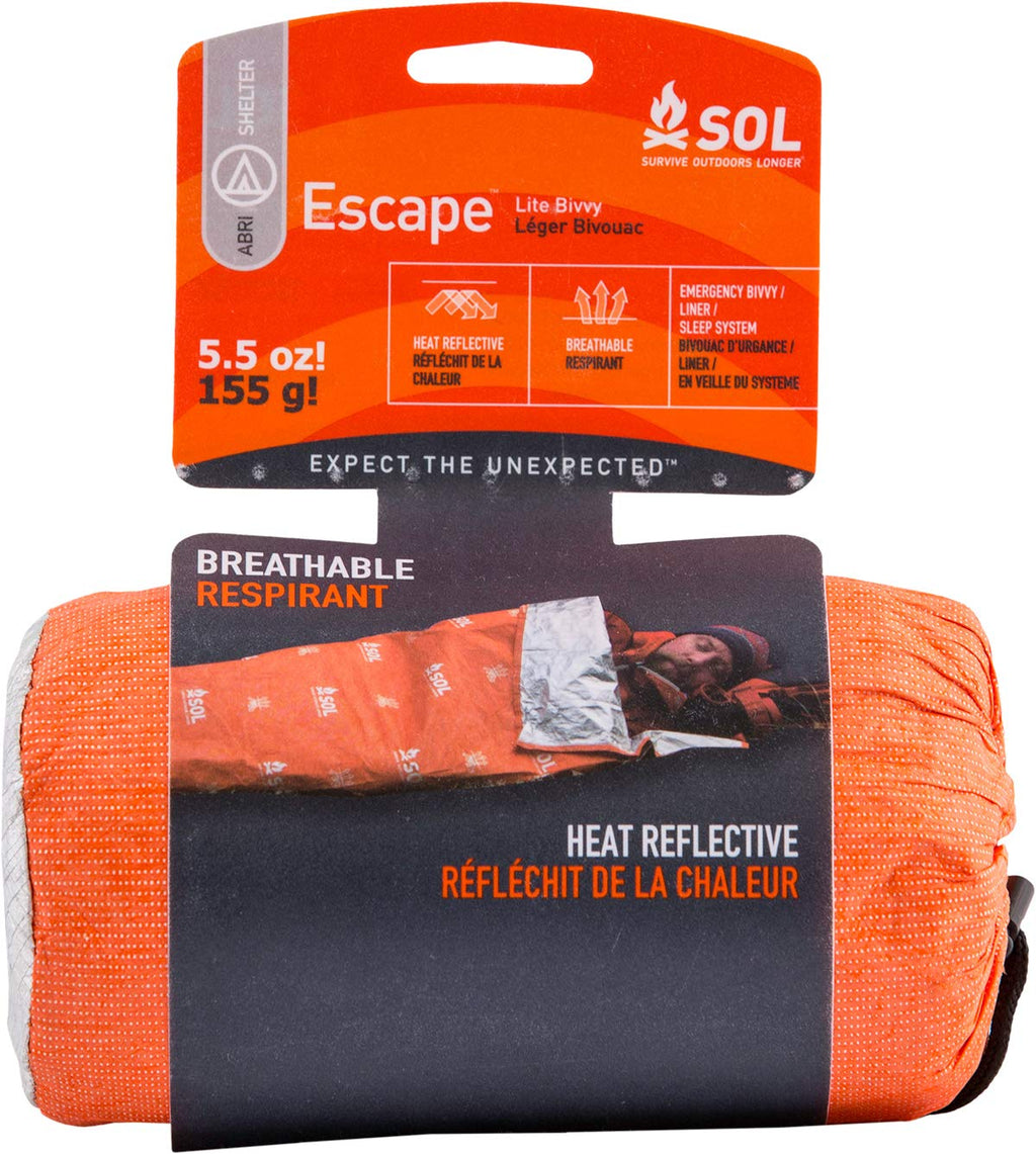  [AUSTRALIA] - S.O.L. Survive Outdoors Longer S.O.L. 70% Reflective Escape Lite Emergency Bivvy