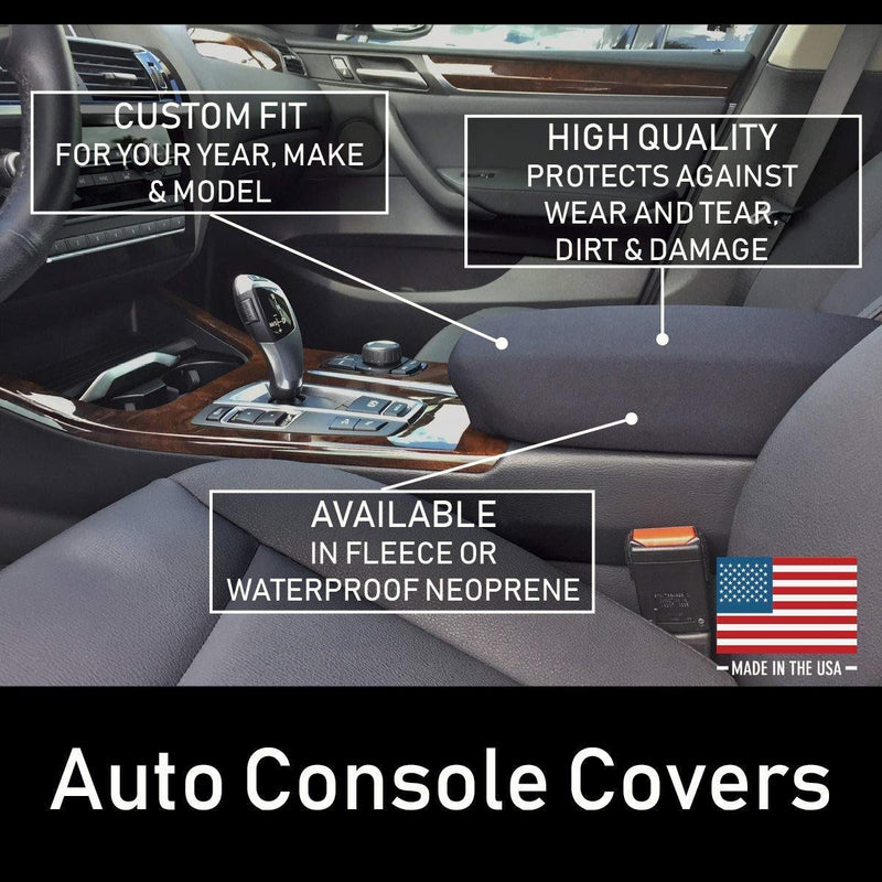  [AUSTRALIA] - Auto Console Covers- Compatible with The Jeep Grand Cherokee 2010-2020 SUV Center Console Armrest Cover Waterproof Neoprene Fabric - Black