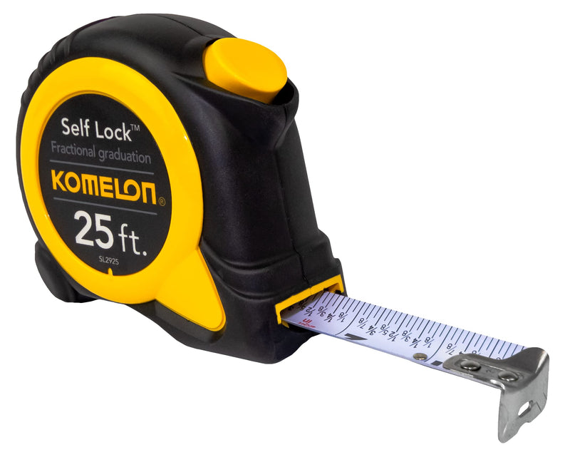  [AUSTRALIA] - Komelon SL2925 Self Lock Speed Mark 25-Foot Power Tape 25ft- Blade