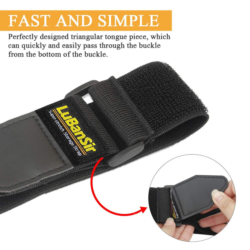  [AUSTRALIA] - LuBanSir Cinch Straps, Assorted 9 Pack（6“/9”/12“） Super-Stretch Storage Straps Fit House, Garage, Workshop, Boat, Car Organization 6"/9"/12"
