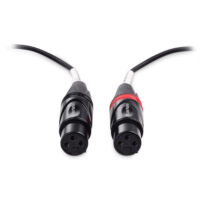  [AUSTRALIA] - Cable Matters 3.5mm 1/8 Inch TRS to 2 XLR Cable 6 ft, Male to Female Aux to Dual XLR Breakout Cable
