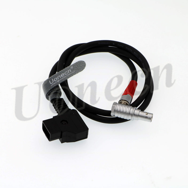  [AUSTRALIA] - Uonecn for Anton Bauer Power Cable for Zacuto Gratical Eye Viewfinder D-Tap to Right Angle 2 Pin Male Rotate 180 Degree 28''