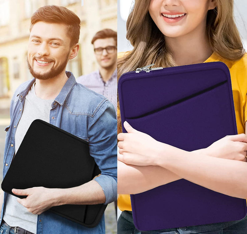  [AUSTRALIA] - Laptop Sleeve 14 inch, Durable Carrying Bag Shockproof Protective Case Cover, Handbags Briefcase Laptop Bag Compatible with 14" MacBook Air/Pro HP Asus Lenovo Notebook Computer, Purple