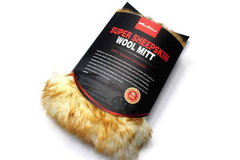  [AUSTRALIA] - Maxshine Sheepskin Scratch Free Wool Mitt for Car Detailing