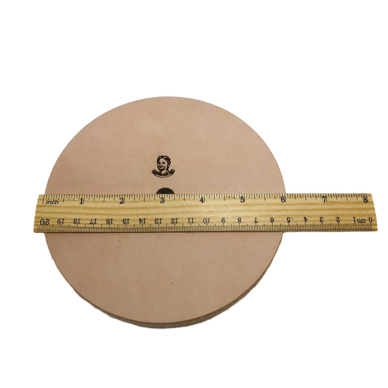  [AUSTRALIA] - 6" (3/4" Width) Leather Honing/Stropping Wheel - Fits 1/2" Arbor - Buffing Compound Included