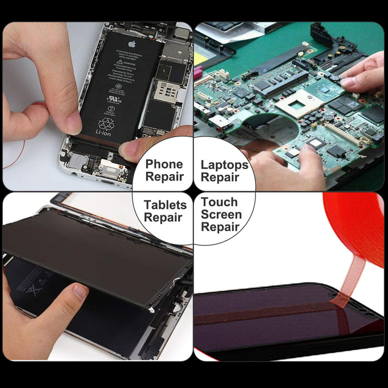 Kaisiking 2mm / 3mm x 25M Phone Repair Tape LCD Touch Screen Repair Tape Phone Adhesive Tape LCD Screen Adhesive Tape for Cell Phone, iPad, Tablets, Laptops, Camera - LeoForward Australia