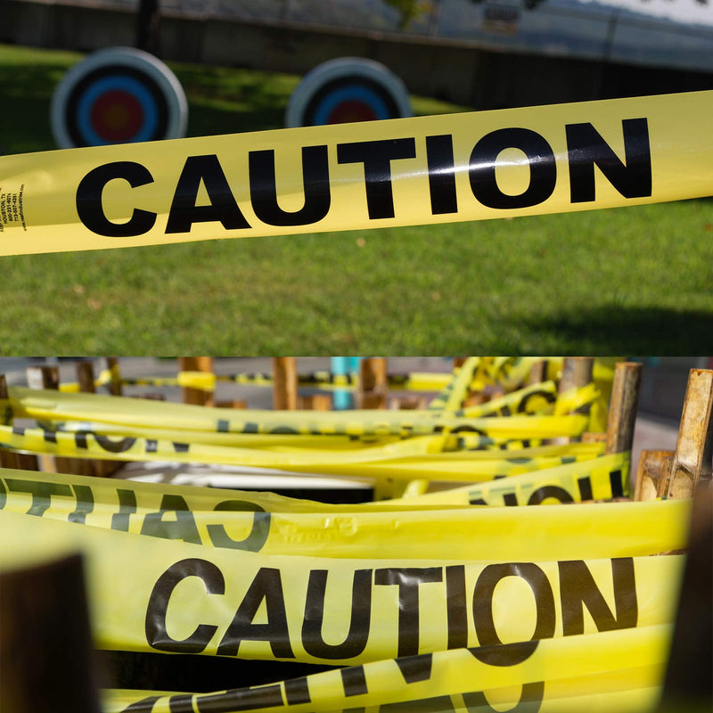  [AUSTRALIA] - Sunnybess 3” Barricade Safety Tape “CAUTION/CRIME SCENE DO NOT ENTER” Yellow Warning Tape with Black Print 330FT Yellow Caution Tape