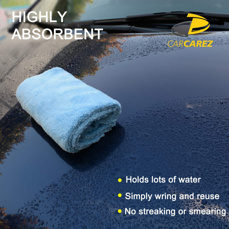  [AUSTRALIA] - Carcarez Microfiber Towels for Cars, Car Drying Wash Detailing Buffing Polishing Towel with Plush Edgeless Microfiber Cloth, 450 GSM 16x16 in. Pack of 6