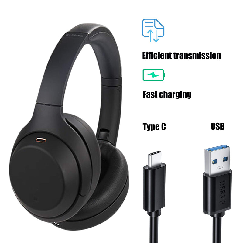 3FT USB C Charger Cable Cord for Beats Flex, Ancable Newest Wireless Headphone Speakers Models USB Type C Charging Cables Cord for Sony WH-1000XM3 WH-XB900N, Jabra Elite 75t Sennheiser Beyerdynamic - LeoForward Australia