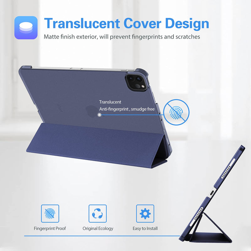  [AUSTRALIA] - ProCase iPad Pro 11 Case 2021 2020 2018, Slim Stand Hard Back Shell Smart Cover for iPad Pro 11 Inch 3rd Generation 2021/ 2nd Gen 2020 / 1st Gen 2018 -Navy Navy