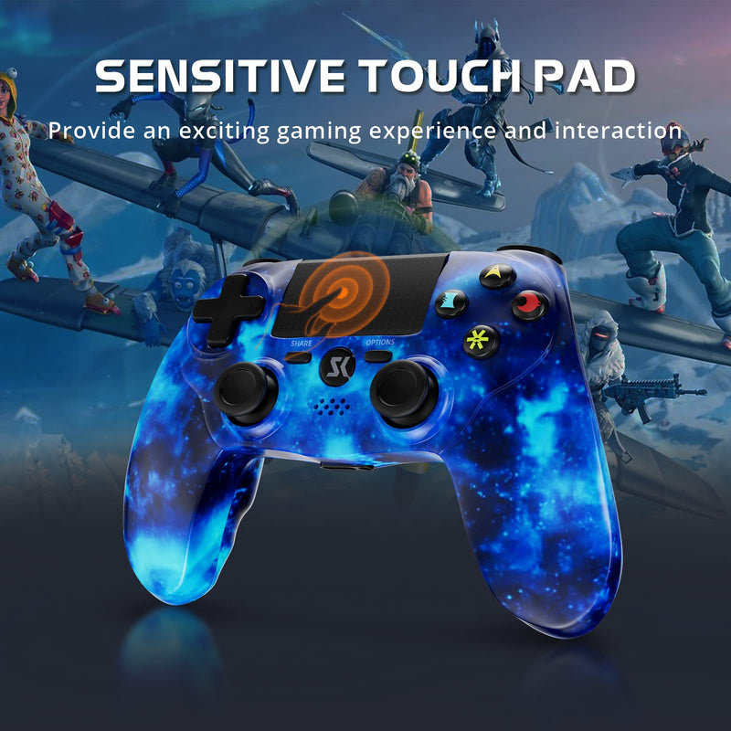  [AUSTRALIA] - Wireless Controller for PS4, Controller for Sony PlayStation 4, Double Shock 6-Axis Motion Sensor, Sensitive Touch Pad, Built-in Speaker & Stereo Headphone Jack, Compatible with PlayStation 4/Pro/Slim