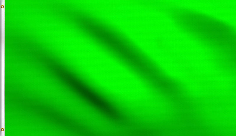  [AUSTRALIA] - DMSE Solid Blank Flag 3X5 Ft Foot Flag UV Resistant (3x5 Nylon, Neon Green) 3x5 Nylon