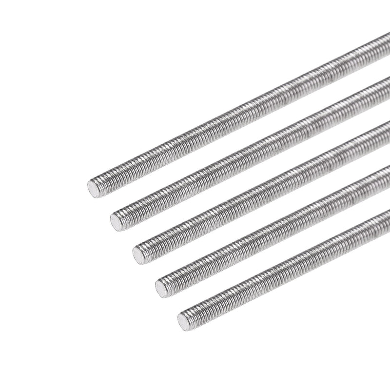  [AUSTRALIA] - uxcell 5Pcs M3 x 300mm Fully Threaded Rod 304 Stainless Steel Right Hand Threads