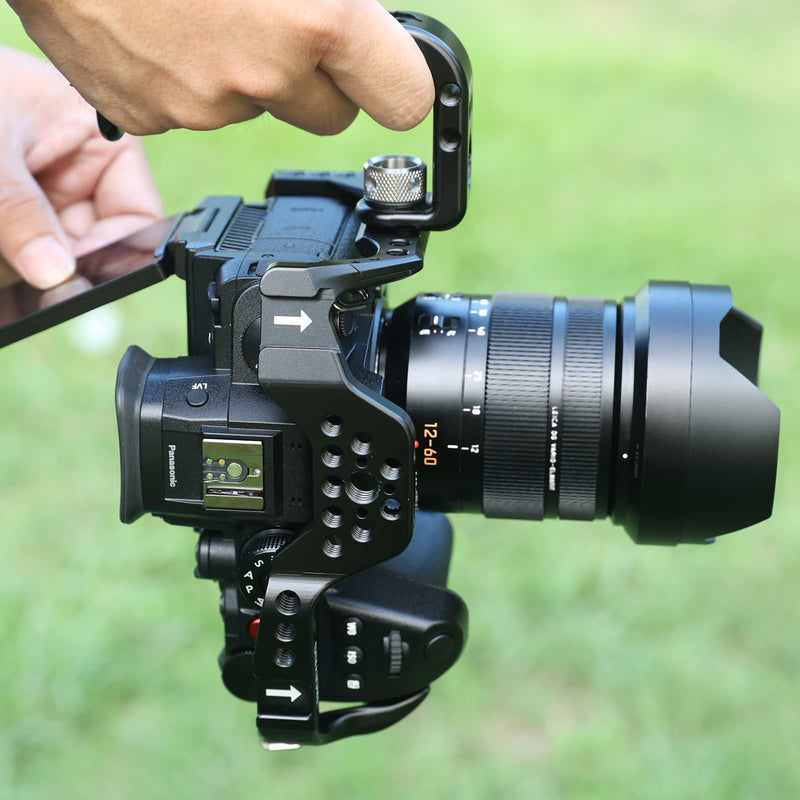  [AUSTRALIA] - NICEYRIG Streamline Camera Cage for Panasonic Lumix GH6 with Handle Handgrip - 518