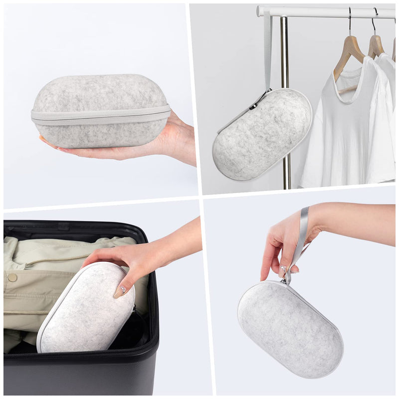  [AUSTRALIA] - AR Glasses Carrying Case Compatible with XREAL Air AR Glasses and Accessories, Smart Glasses Hard Case Suitable for Travel and Storage, Lightweight and Protable Protection White