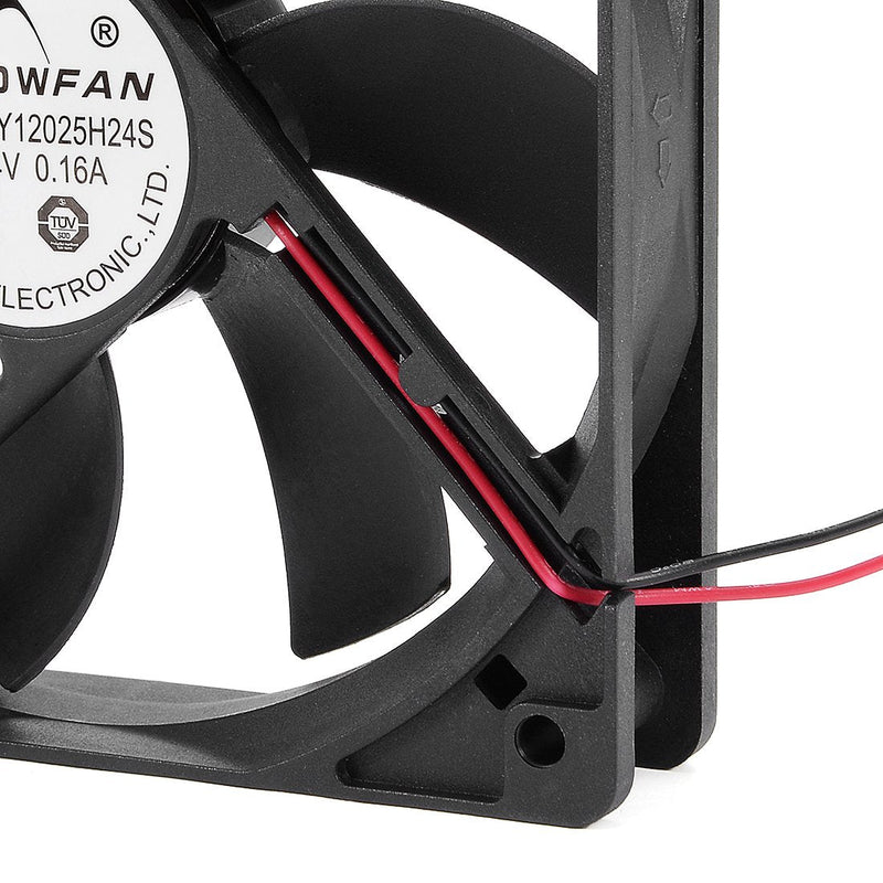  [AUSTRALIA] - uxcell 120mm x 25mm 24V DC Cooling Fan Long Life Sleeve Bearing Computer Case Fan