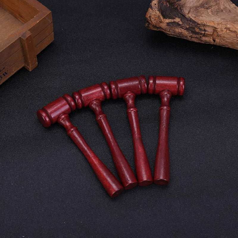  [AUSTRALIA] - NUOBESTY 5pcs Judge Gavel Accessory Mini Wooden Gavel Toy Judgment Hammer Wooden Gavel Judgment Cosplay Lawyer Judge Costume Accessory