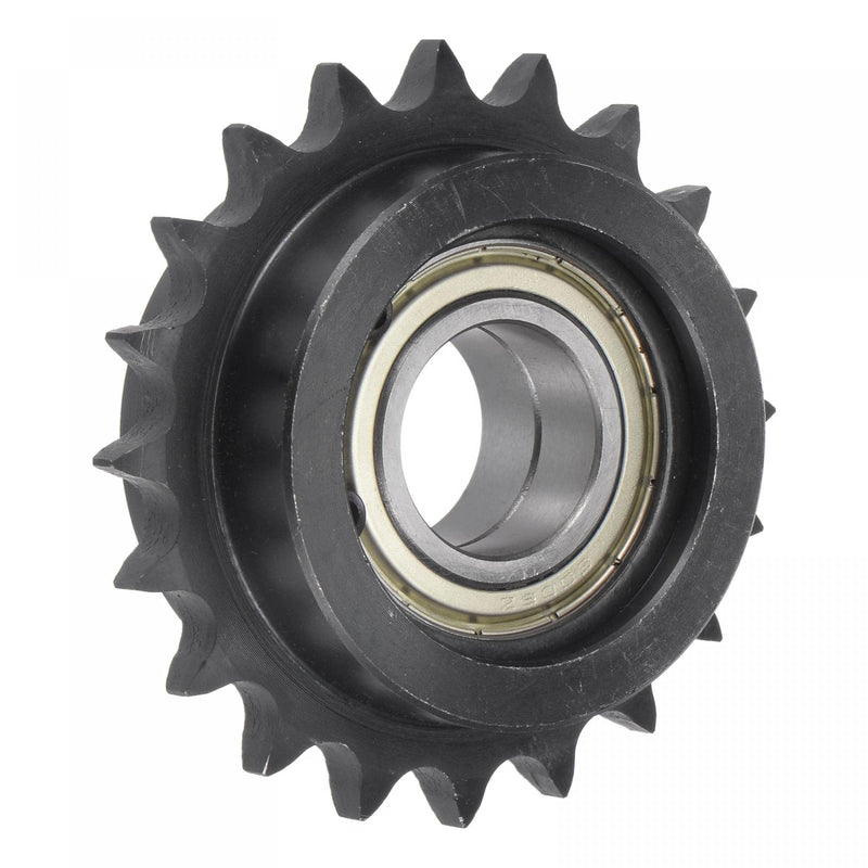  [AUSTRALIA] - uxcell #40 Chain Idler Sprocket, 25mm Bore 1/2" Pitch 20 Tooth Tensioner, Black Oxide Finish C45 Carbon Steel with Insert Double Bearing for ISO 08B Chains 86mm